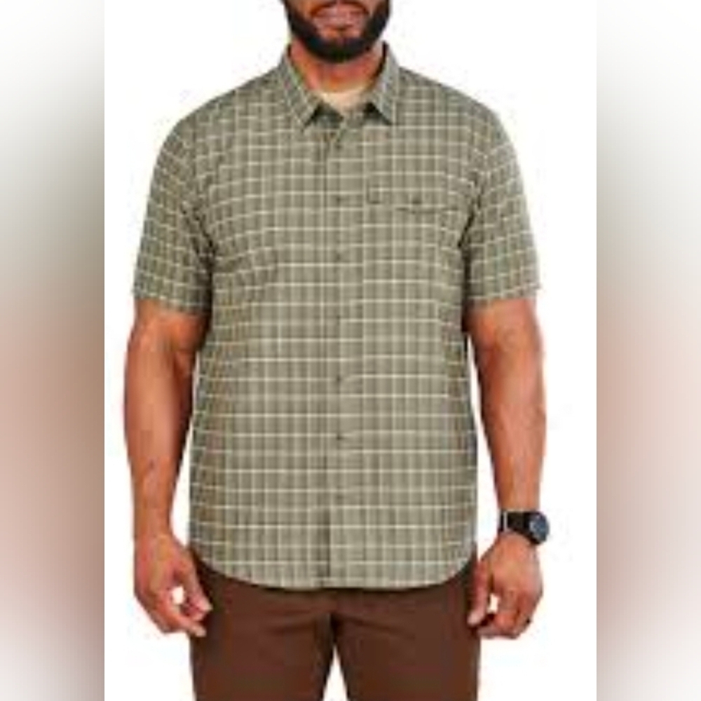 5.11 Tactical Aiden Short Sleeve Button Down Plaid Large